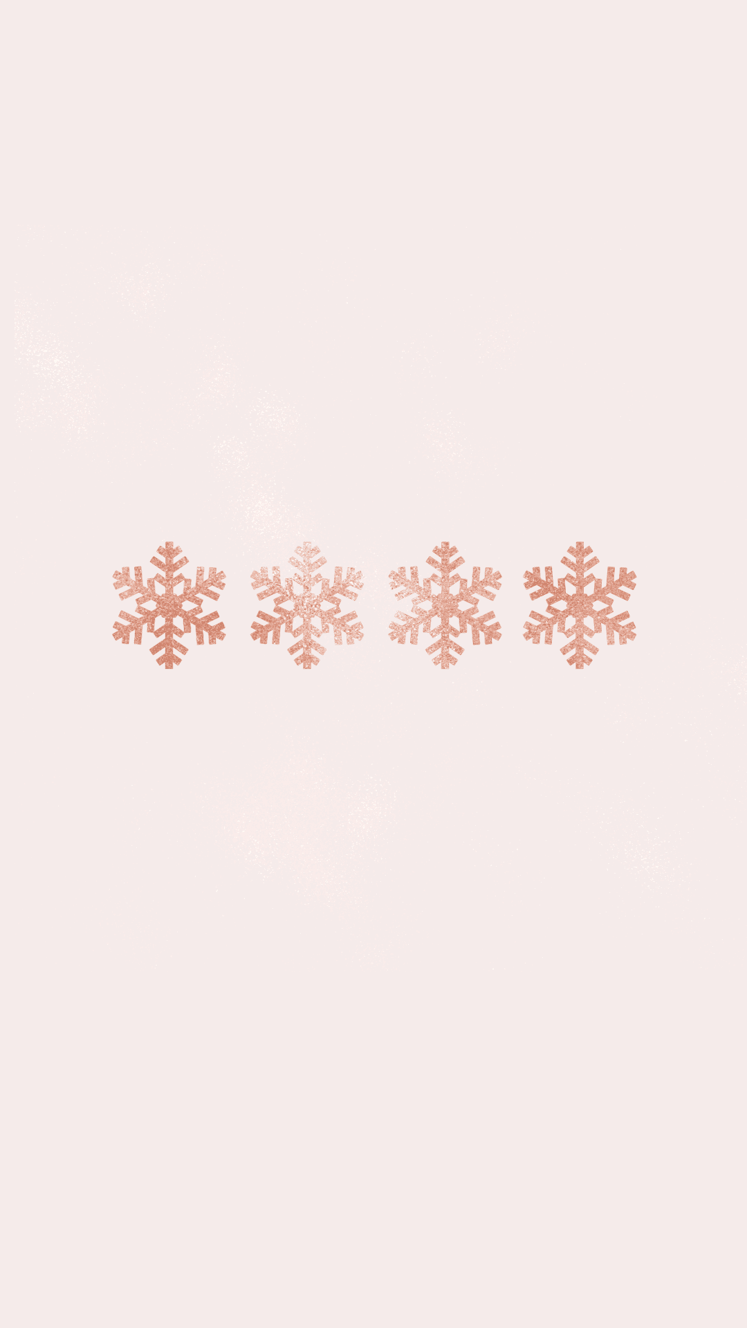 粉紅色背景配上雪花圖案 壁紙
