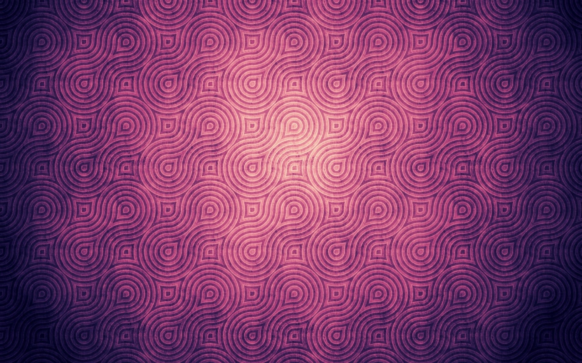 抽象數位藝術作品，帶有紫色和粉紅色漸變的同心圓圖案。
