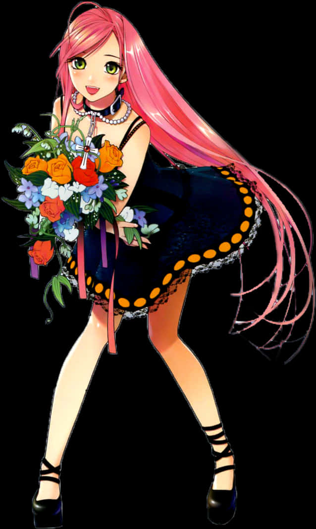 吸血鬼尖牙PNG渲染 - 《Rosario + Vampire》Moka漫畫，透明背景PNG