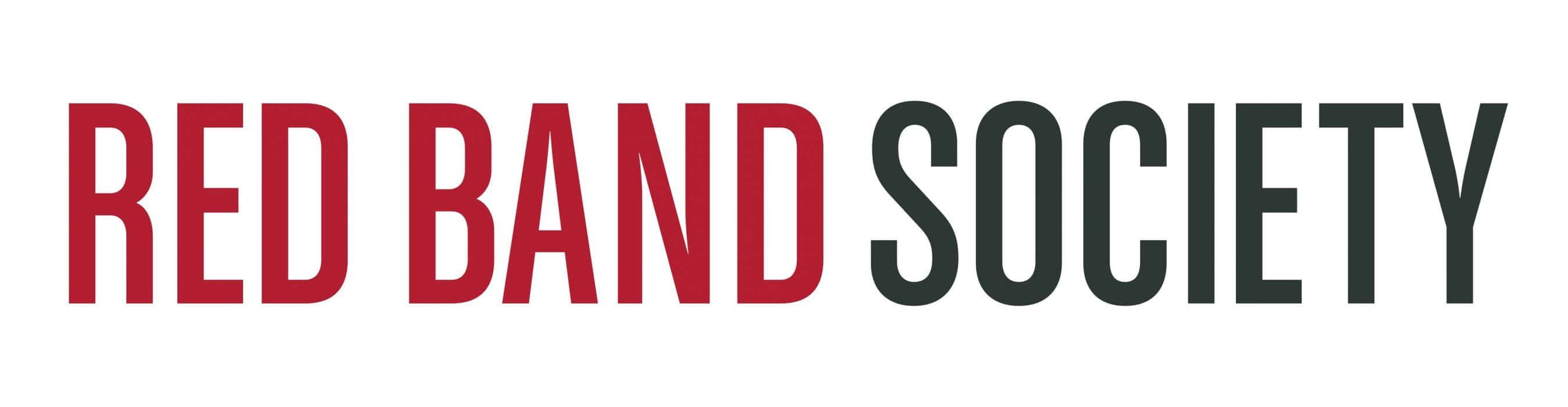 society 桌布 壁紙 — 粗體字型在白色背景上以紅色和黑色字母顯示red band society。