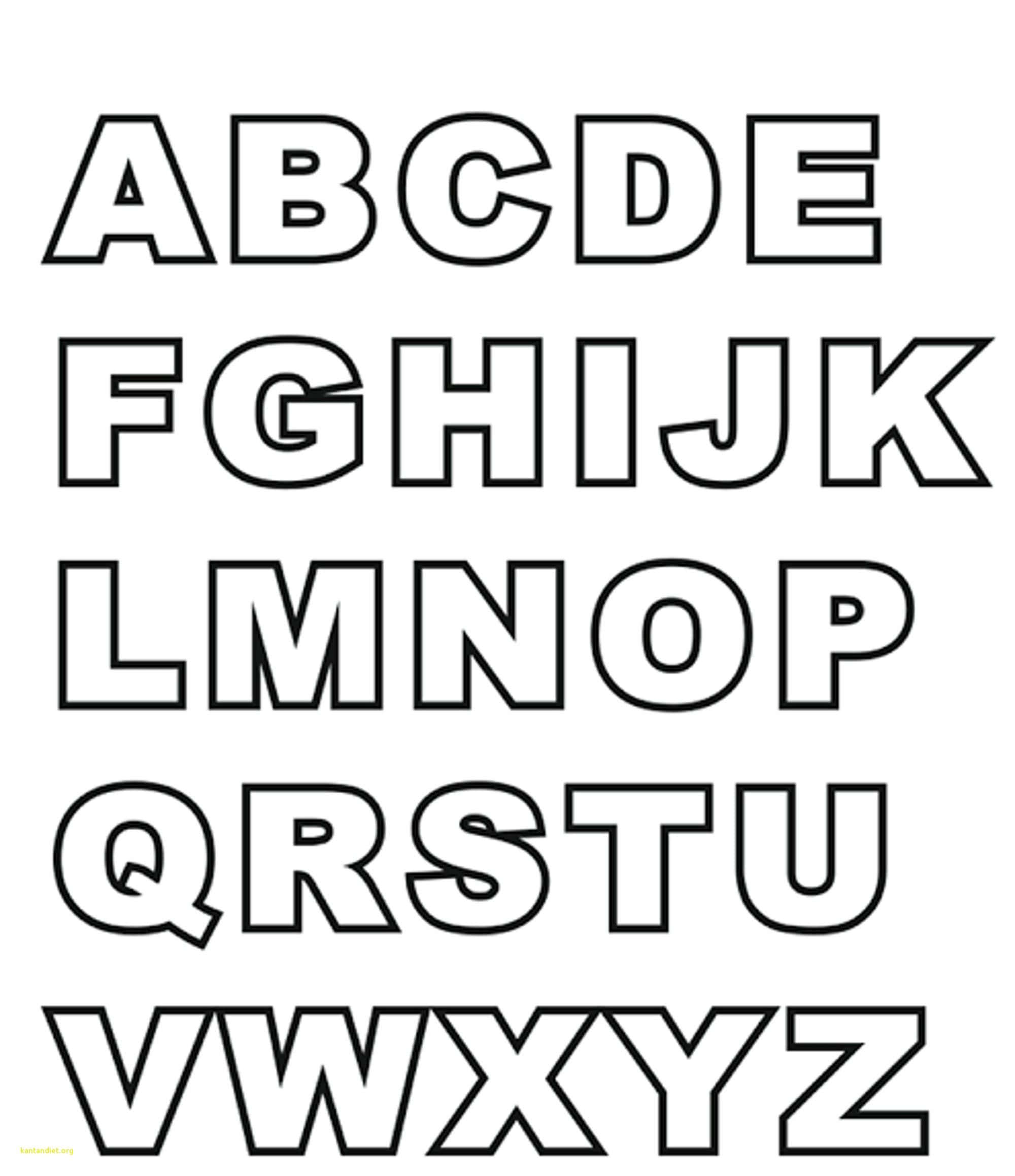 Black And White Letter 桌布 壁紙 — 粗黑色外框的大寫字母A到Z，排列在純白色背景上的五行中。