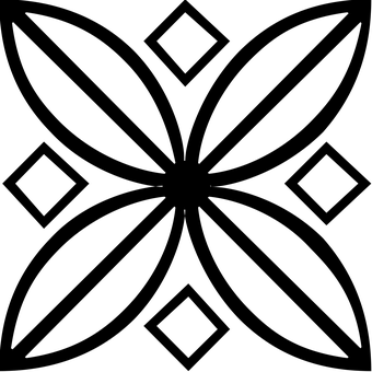 精細黑色曼陀羅設計 壁紙