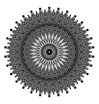精緻曼陀羅圖案
