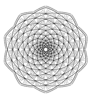 精緻曼陀羅圖案 壁紙