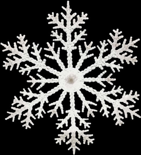 精緻雪花圖案配黑色背景 壁紙