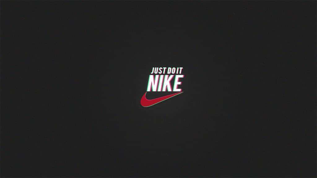 深色背景上的Nike標誌和「Just Do It」口號