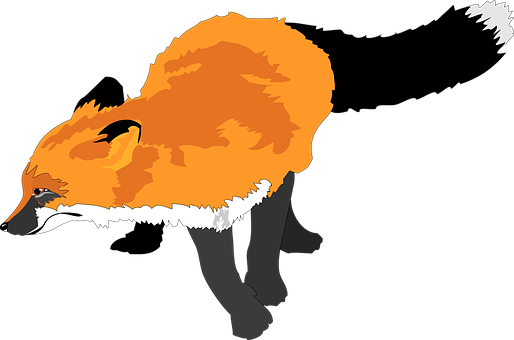 紅狐插畫 壁紙