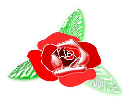 紅玫瑰藝術作品
