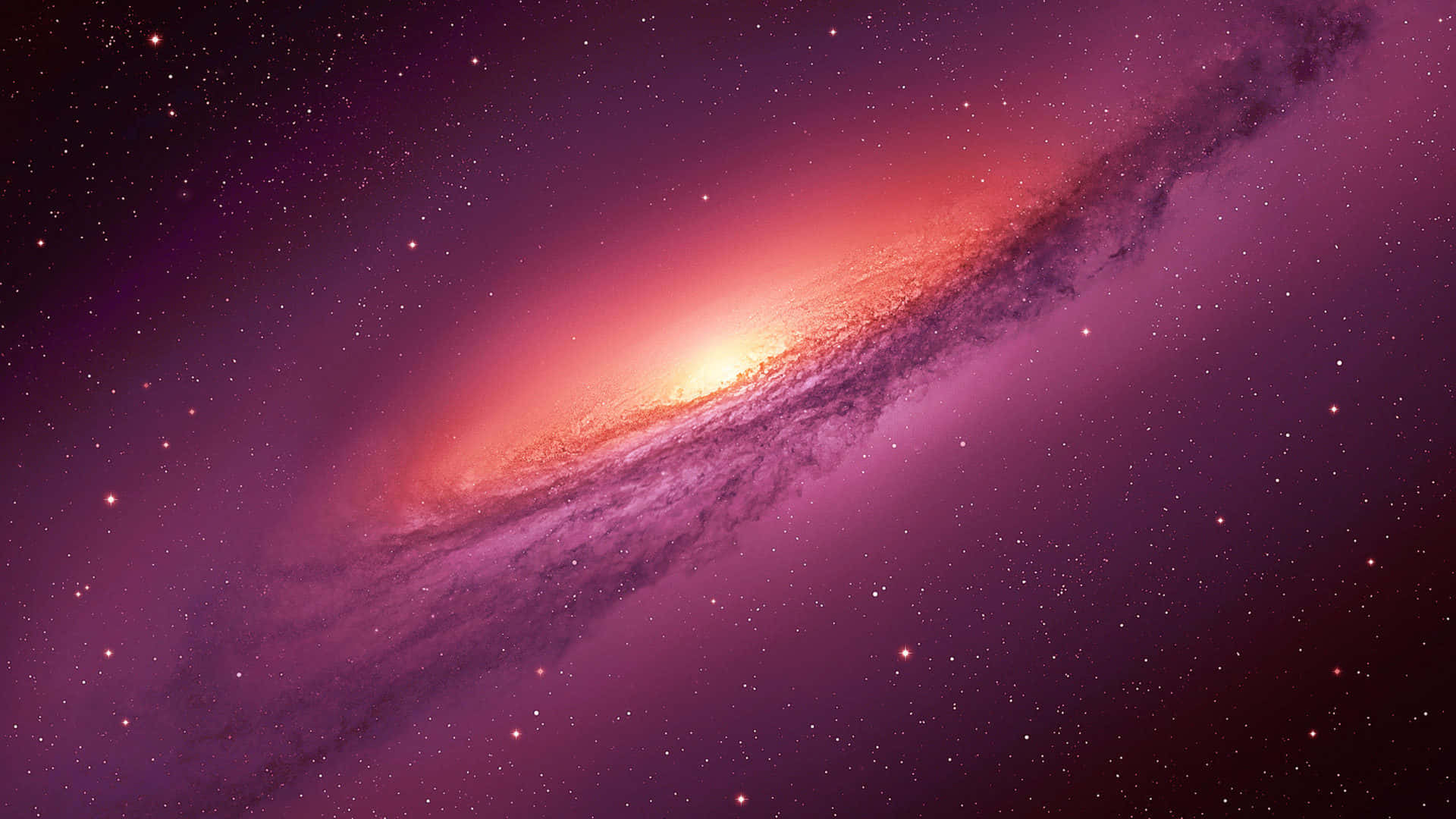 紅紫交織的星系 壁紙