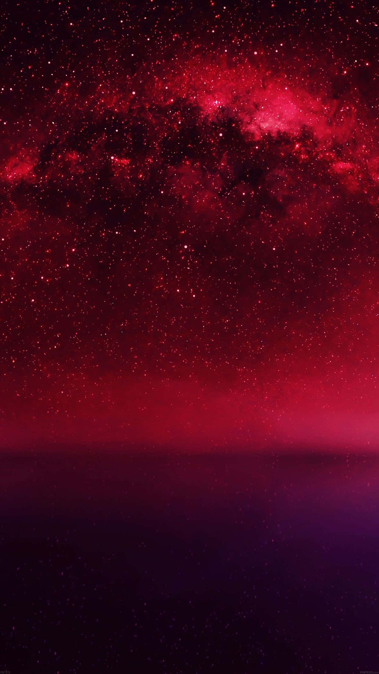 紅紫星系與繁星銀河 壁紙