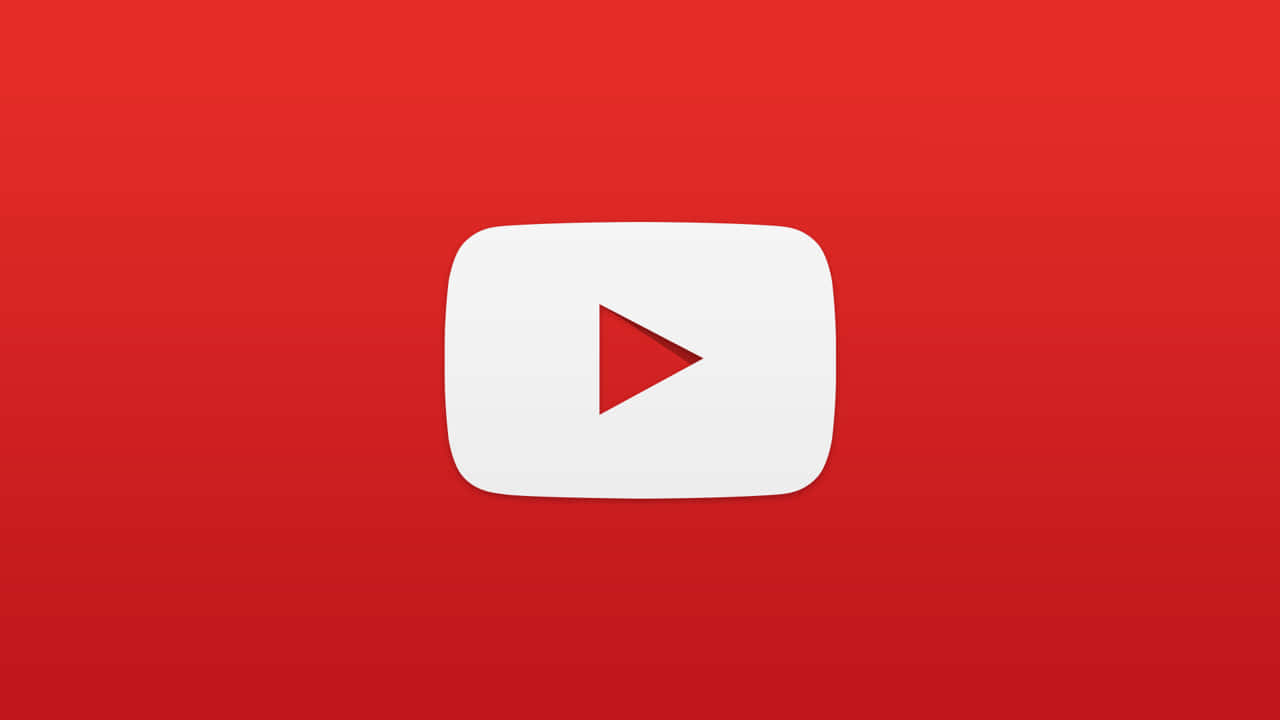 YouTube標誌，紅色背景上有播放按鈕
