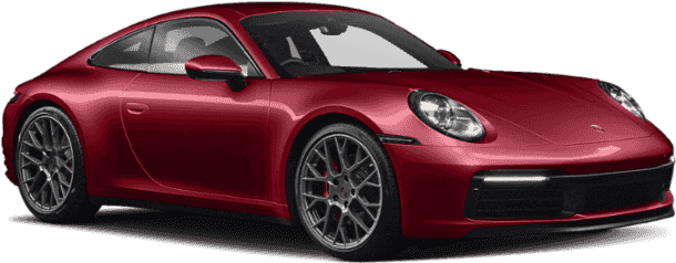 紅色保時捷911跑車，黑色輪圈，光澤表面。 — 保時捷 壁紙