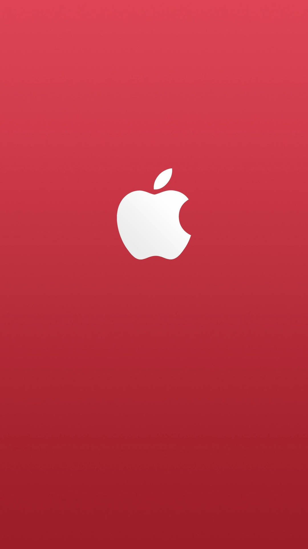 漸變紅色背景上的白色Apple標誌 — 蘋果 壁紙