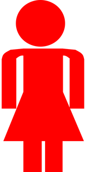 紅色女性符號圖標 壁紙