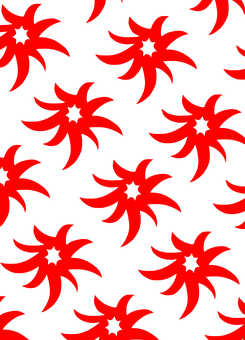 紅色星星圖案黑色背景 壁紙
