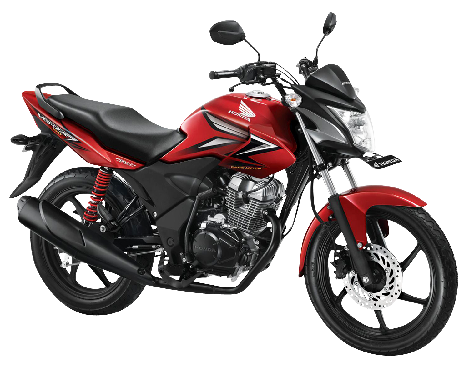 紅色本田機車側面視圖 壁紙