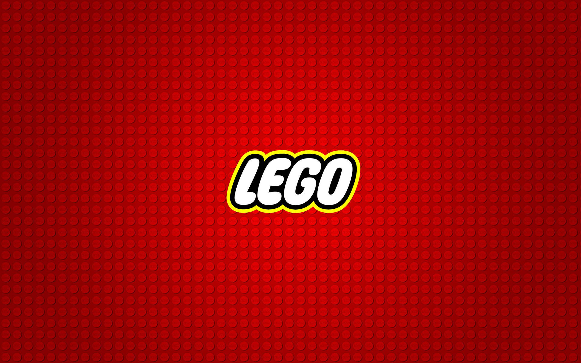 紋理磚背景上的紅色LEGO標誌