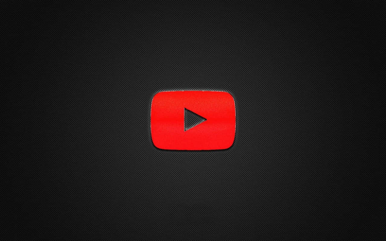深色紋理背景上的 YouTube 標誌