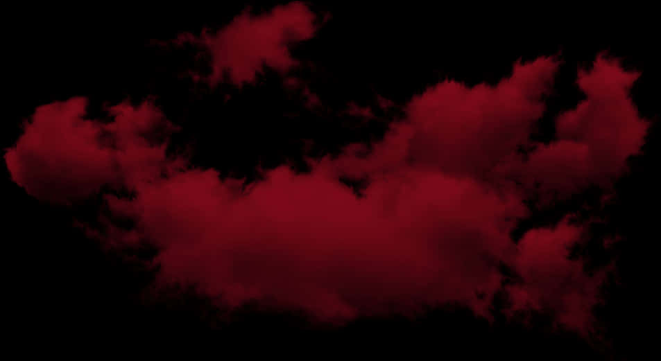 紅雲抽象圖案 壁紙 — 大量深紅色雲朵在漆黑虛空中飄移，營造出戲劇性且不祥的氛圍。
