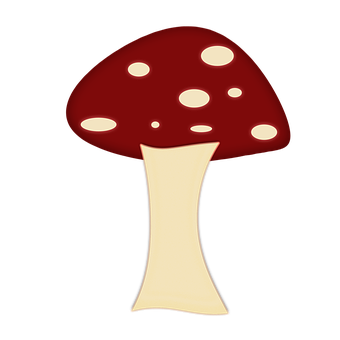 紅頂蘑菇圖案 壁紙