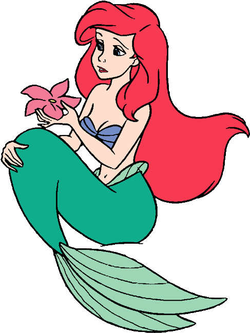 紅髮美人魚與海星 壁紙