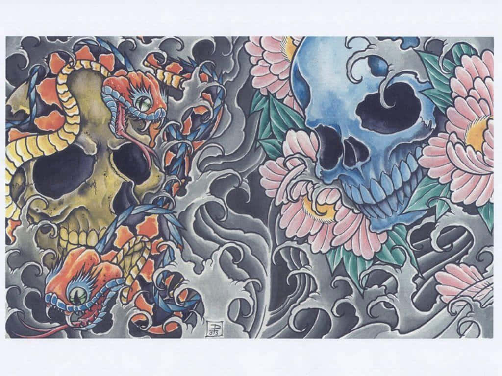 紋身背景 壁紙