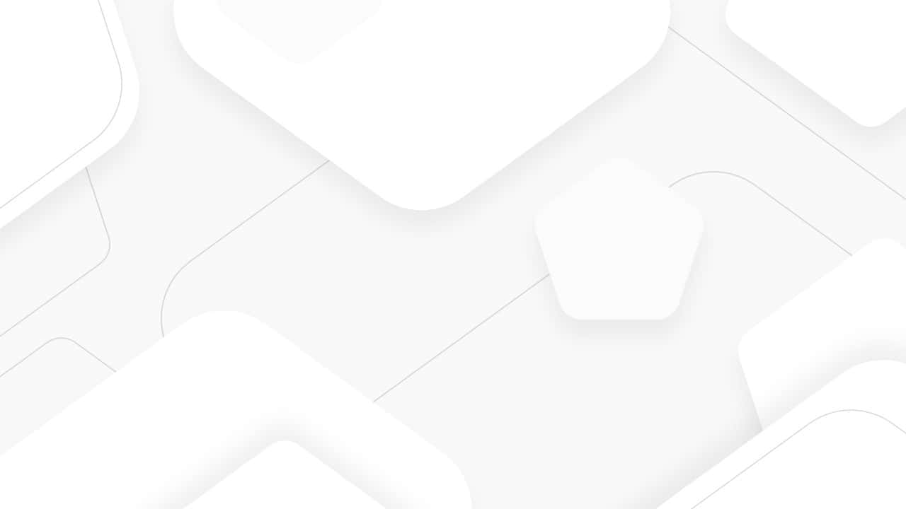 純淨白色實心背景 壁紙 — 極簡抽象壁紙，淺灰色背景上帶有柔和的白色幾何形狀和細微陰影。