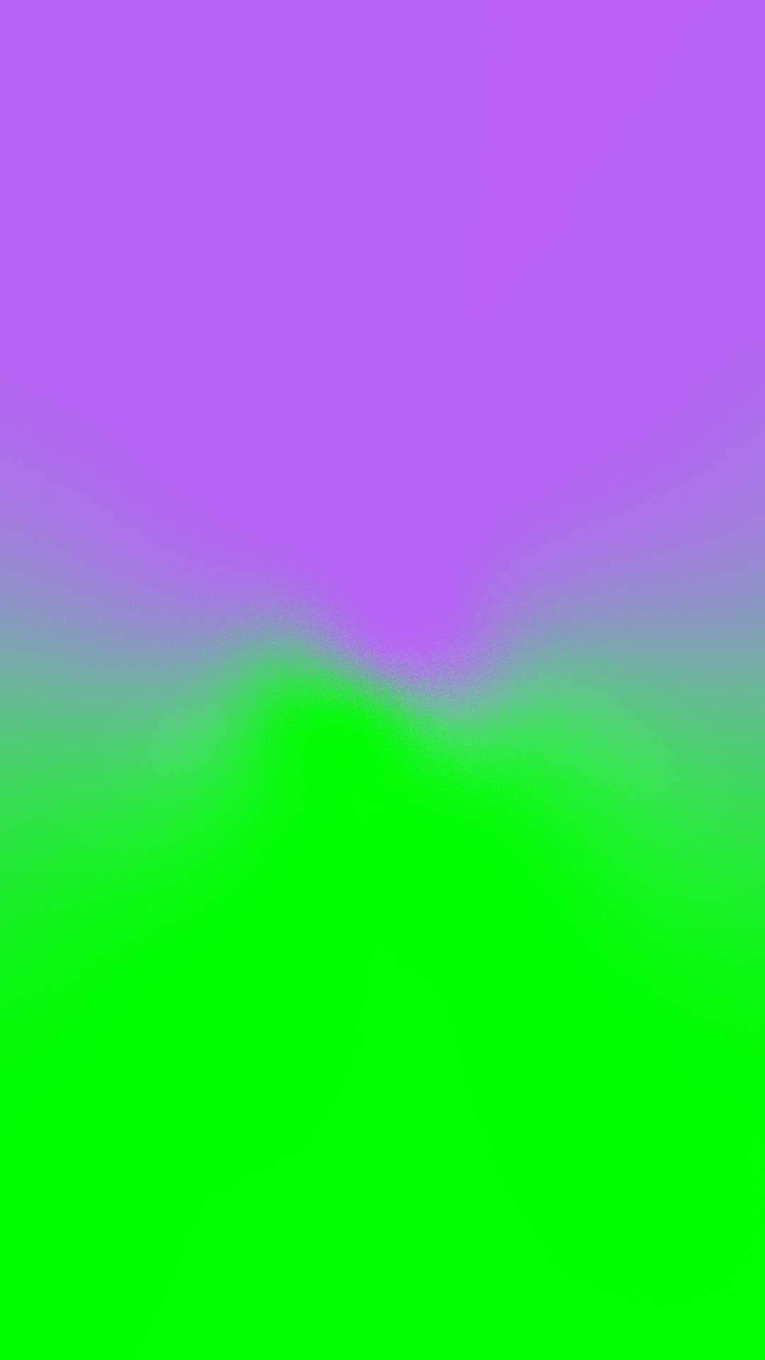 純淨霓虹綠紫iPhone背景 壁紙 — 平滑漸變從頂部的鮮豔紫色過渡到底部的亮綠色，帶有柔和的模糊邊緣。