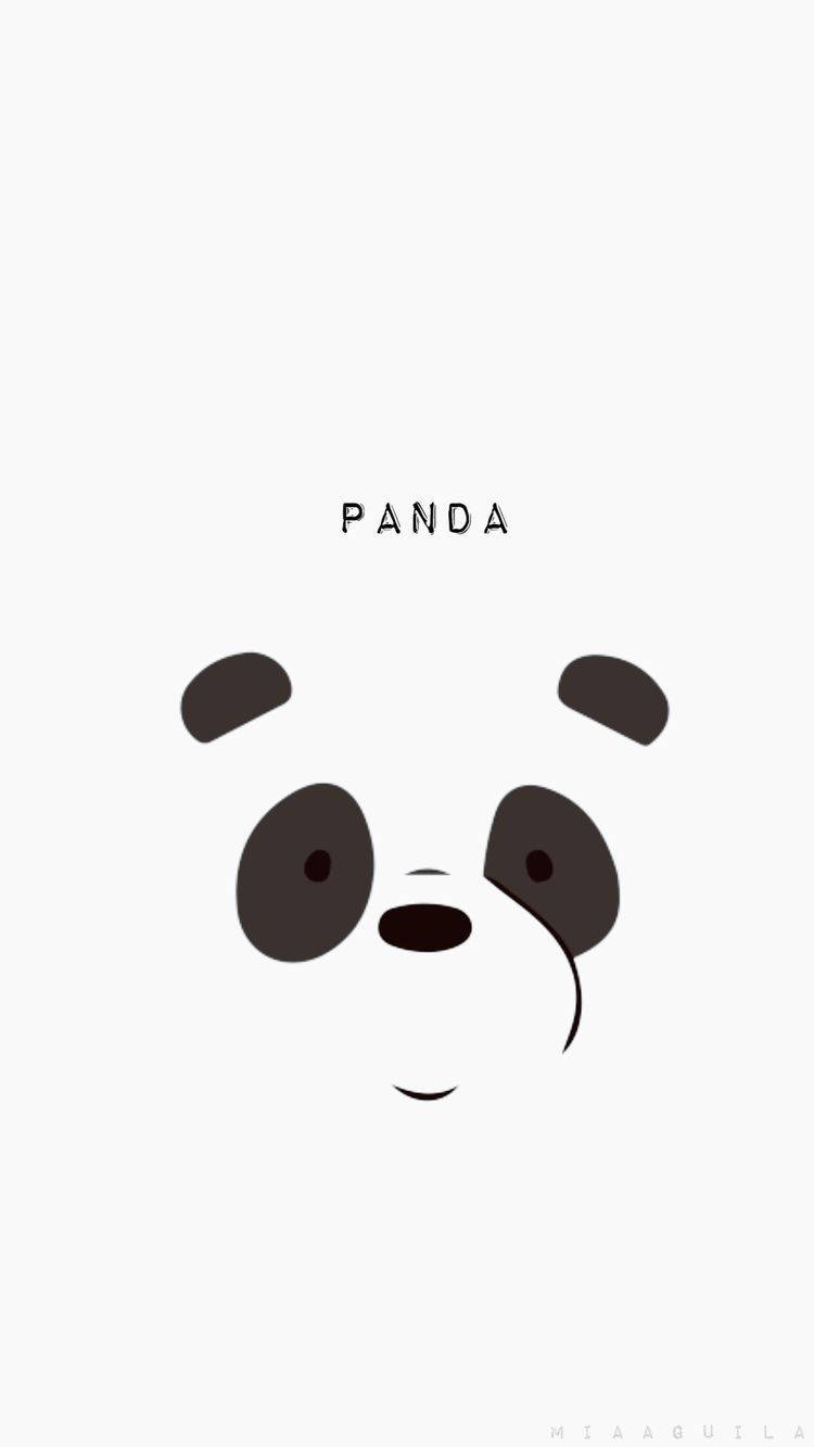 簡單黑白熊貓臉部插圖，上方有「panda」字樣。