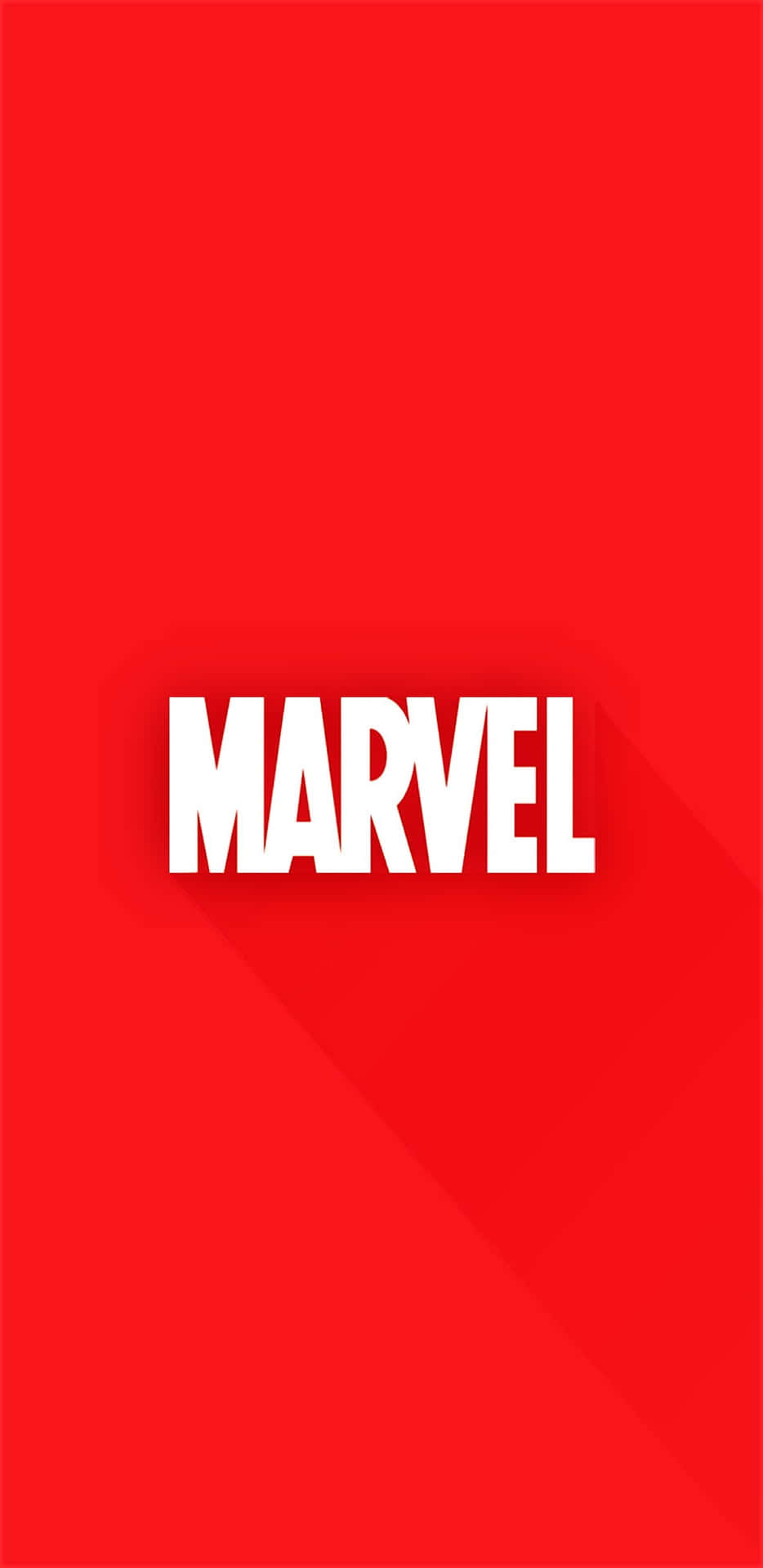 白色Marvel標誌在紅色背景上，帶陰影