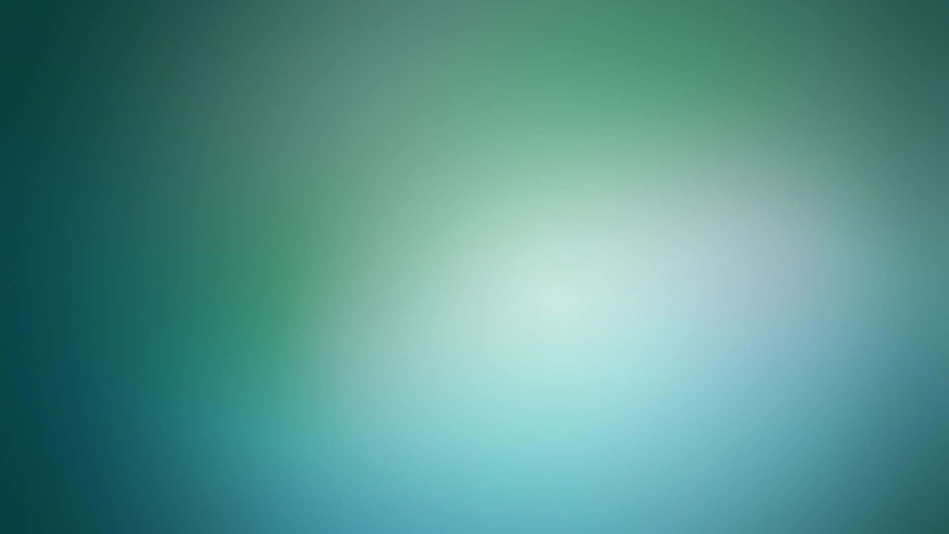 由明亮中心擴散嘅柔和青綠色同藍色漸變。