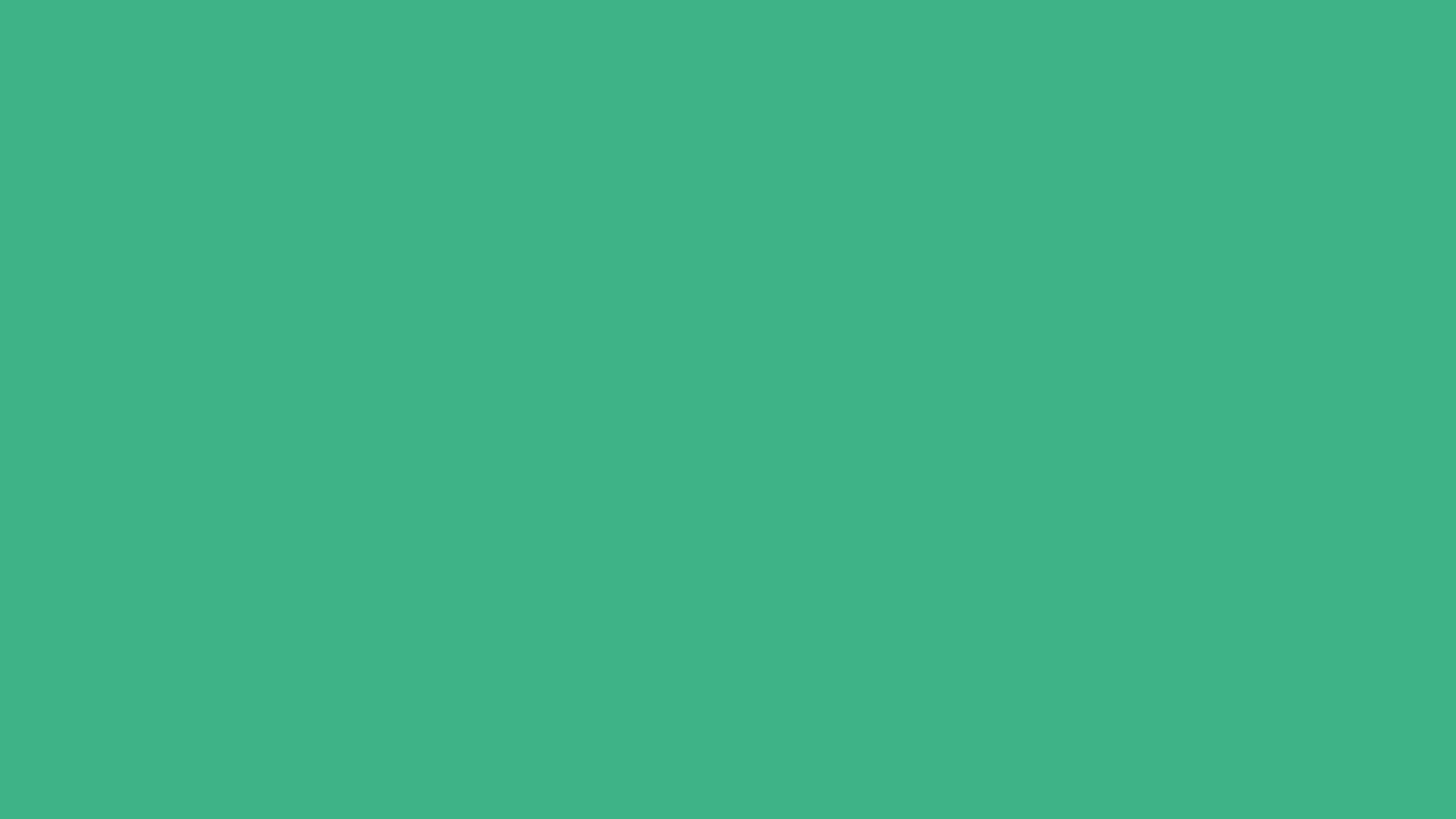 Green Solid Color 桌布 壁紙 — 純色青綠色背景，沒有可見的物體或細節。