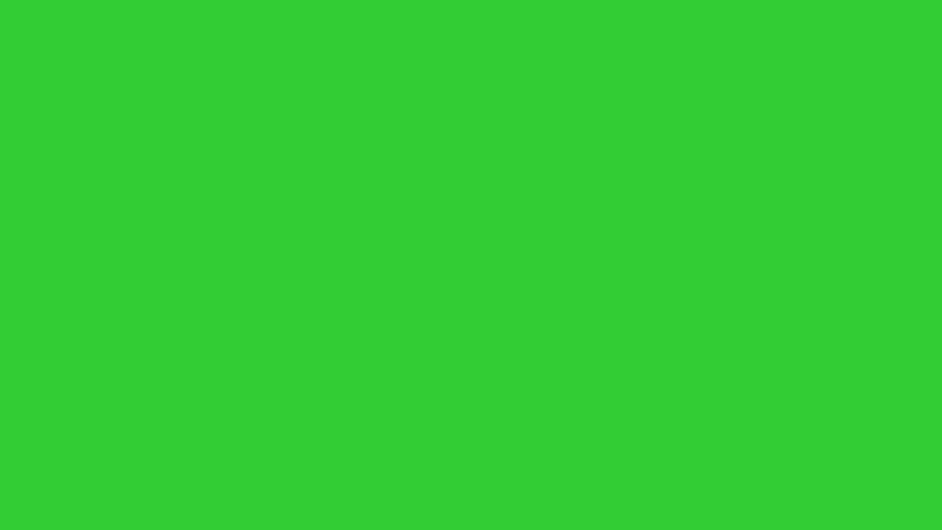 Green Solid Color 桌布 壁紙 — 純色鮮豔綠色背景填滿整個畫面，沒有任何變化或細節。