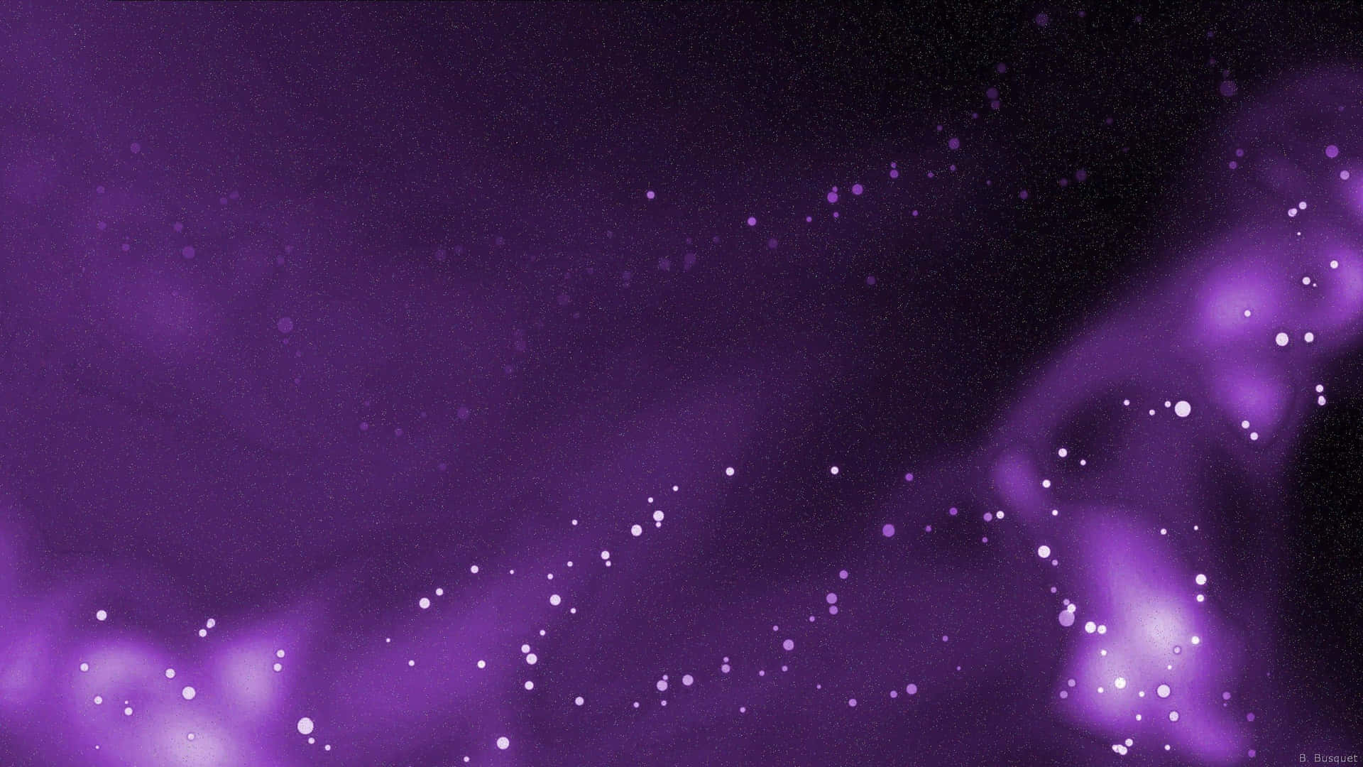深空中有發光星星的紫色宇宙星雲