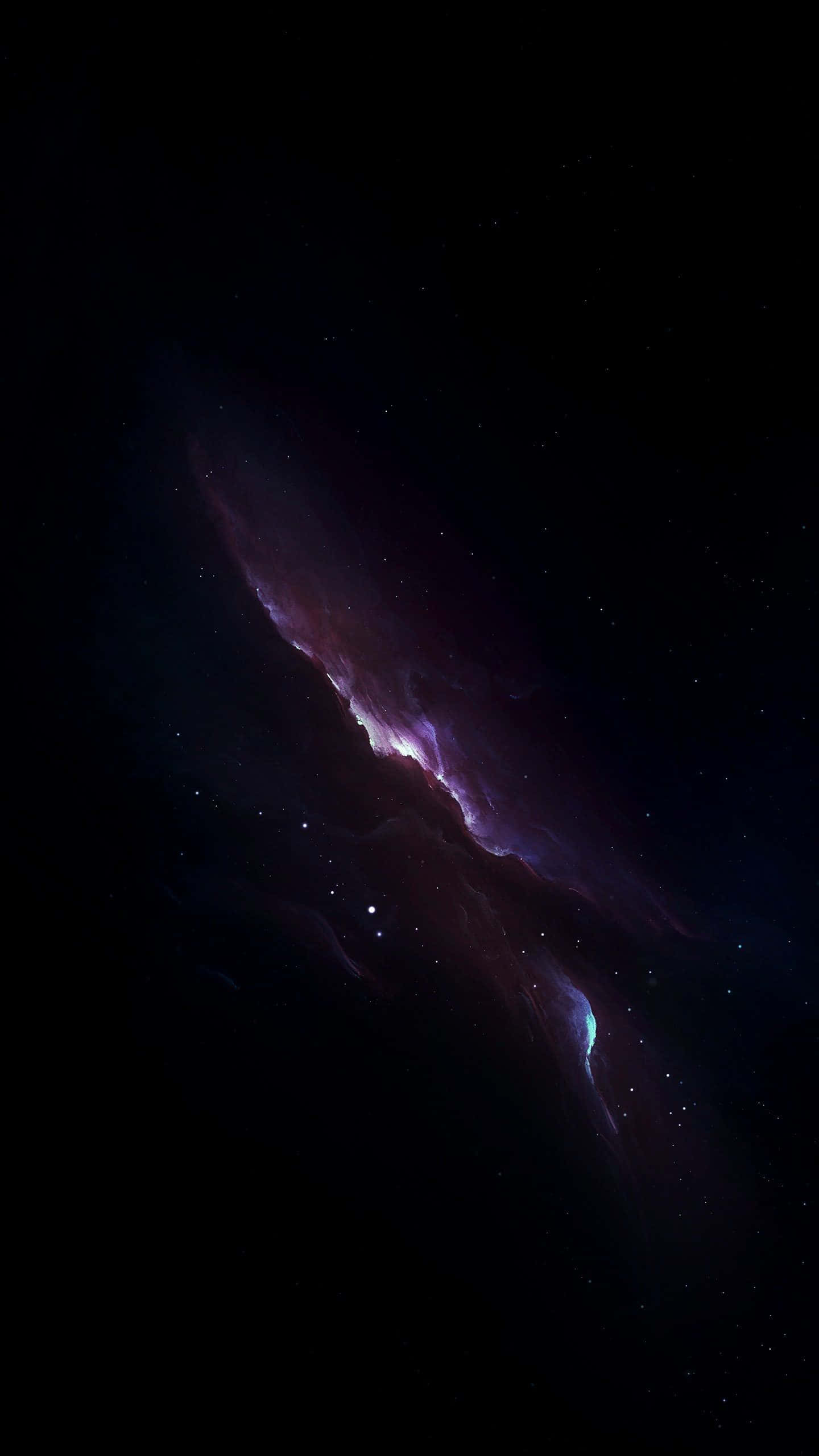 紫色與藍色星空背景 壁紙