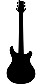 結他手黑色剪影 壁紙