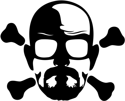 《絕命毒師》海森堡剪影 壁紙 — 純黑色背景，沒有可見的元素或紋理。