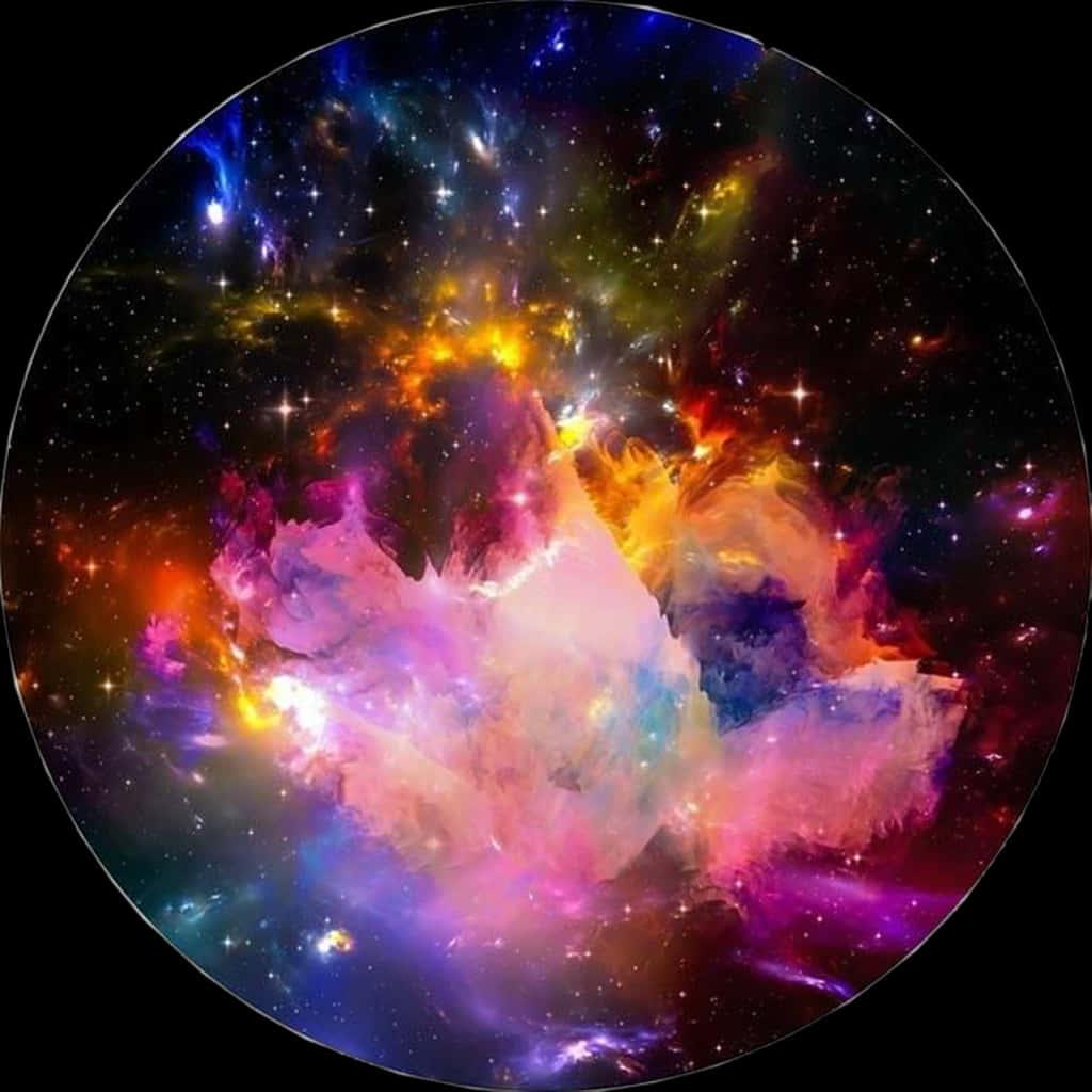絢麗星雲藝術作品