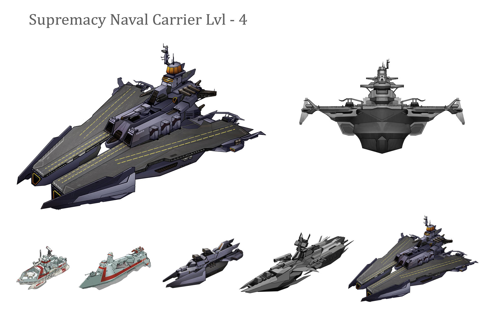 未來海軍航母及戰艦的數碼藝術風格