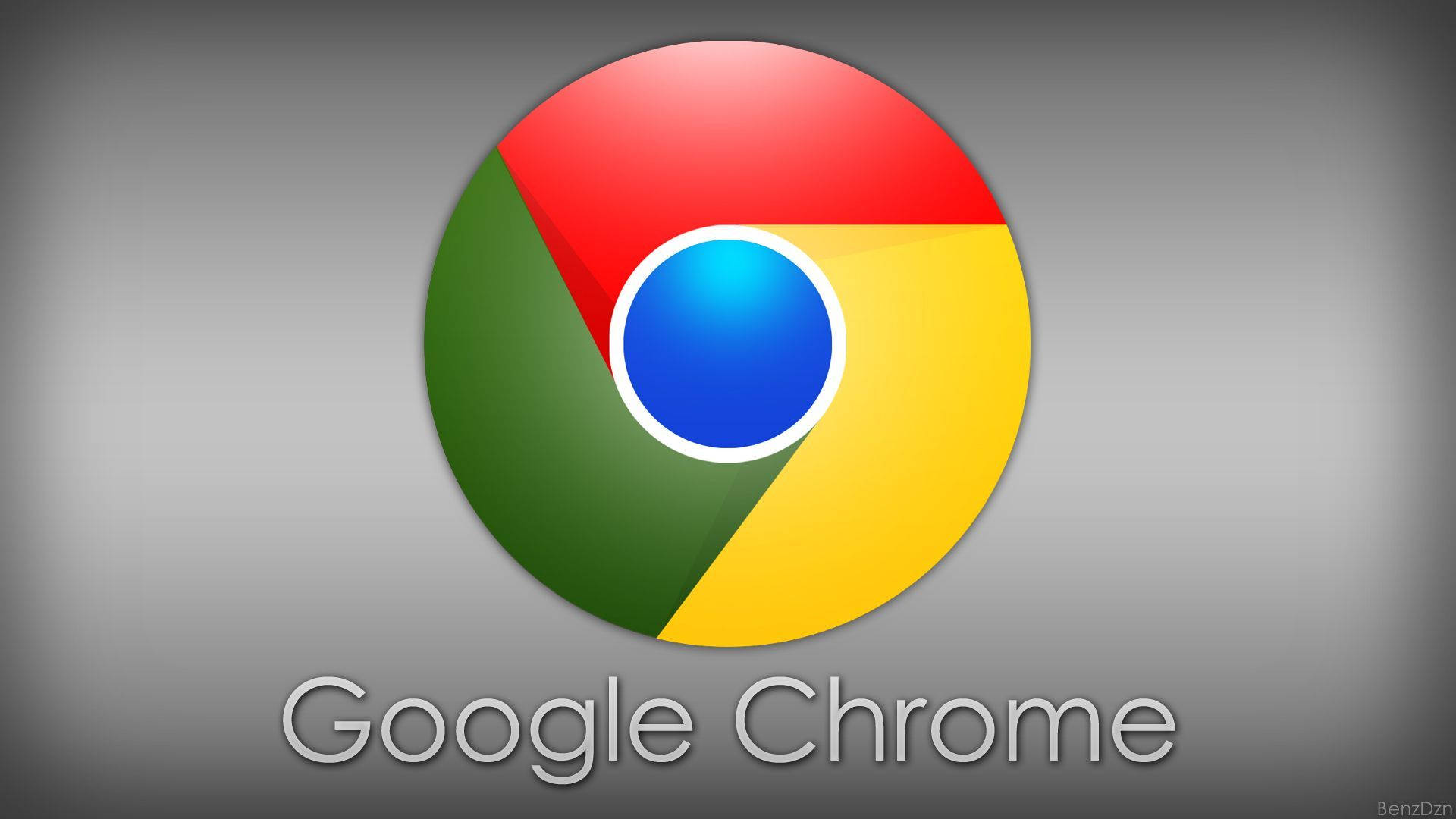 Google Chrome 瀏覽器標誌，在灰色背景上帶有彩色部分。