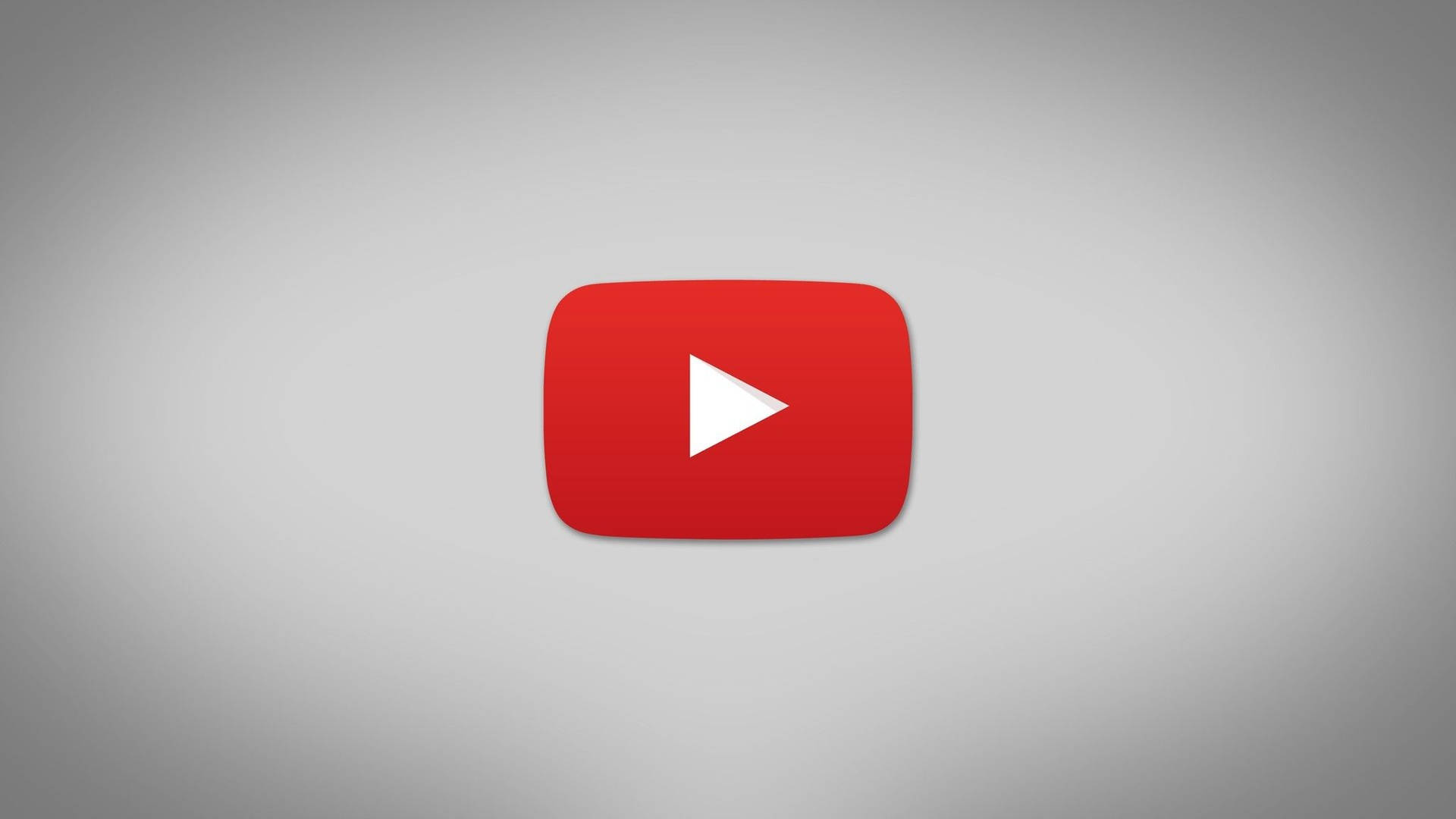 灰色背景上的 YouTube 播放按鈕標誌