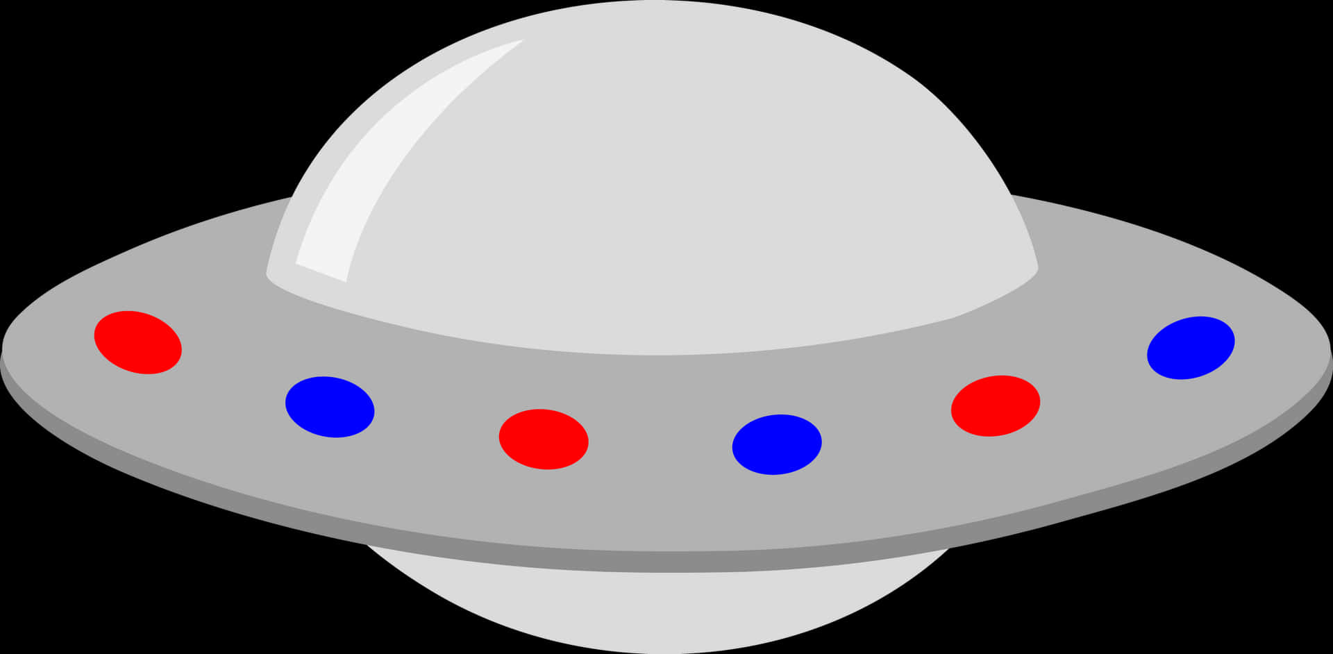 卡通外星人飛船 - UFO剪貼畫，高清PNG下載