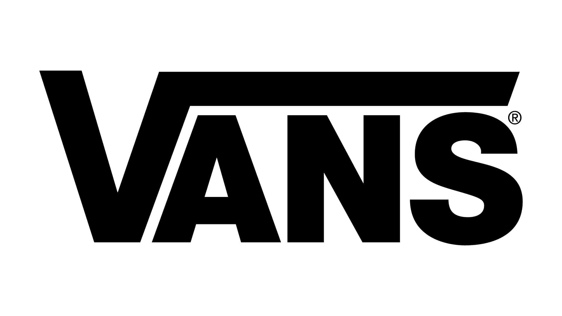 白色背景上黑色文字的VANS品牌標誌