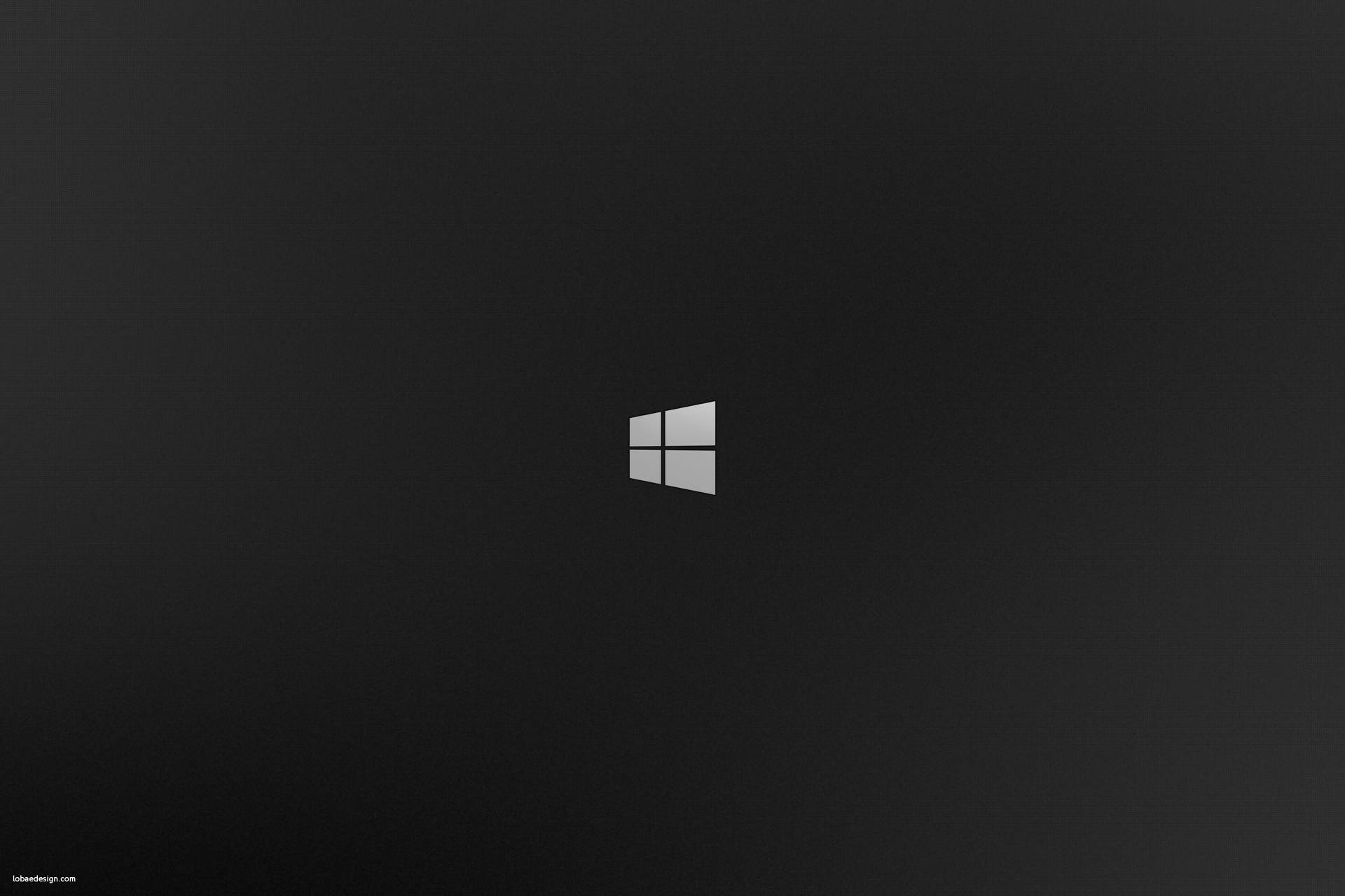 Windows標誌居中於深色漸變背景上