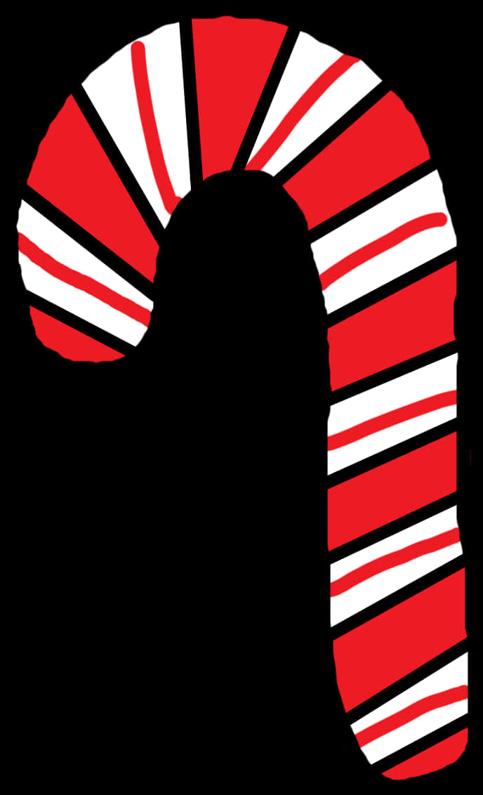 經典紅白相間拐杖糖 壁紙