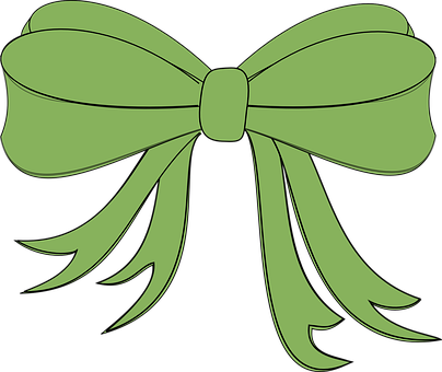 綠色向量絲帶蝴蝶結 壁紙