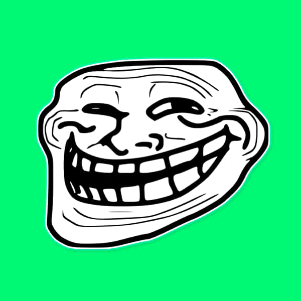 Trollface Rage Comic Meme Mask - Troll Face With Crown