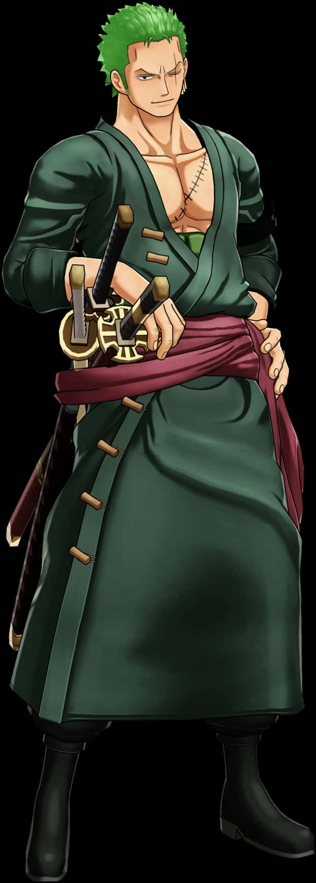 綠髮劍士動畫角色 壁紙