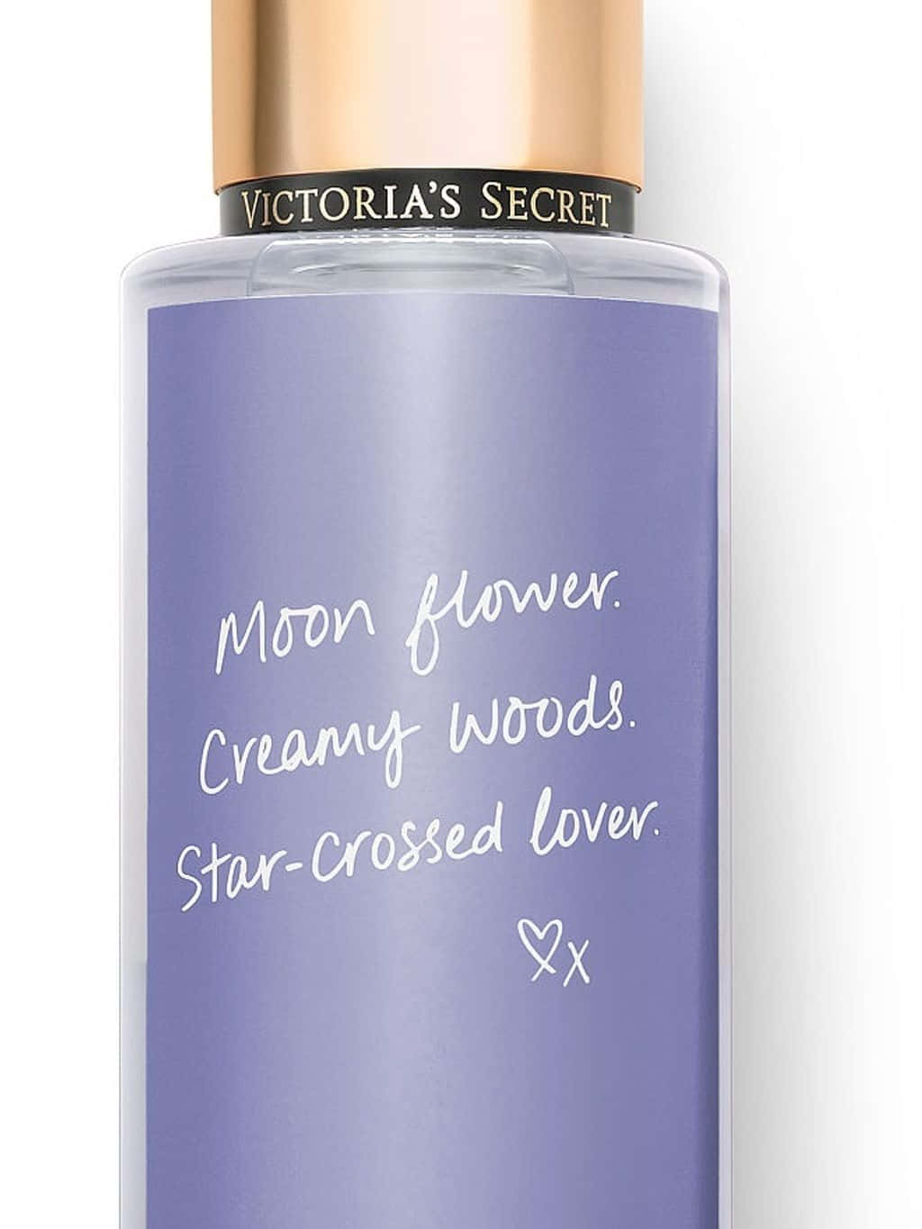 Victoria's Secret 桌布 壁紙 — 維多利亞的秘密香水瓶特寫，帶有薰衣草標籤和手寫香調。