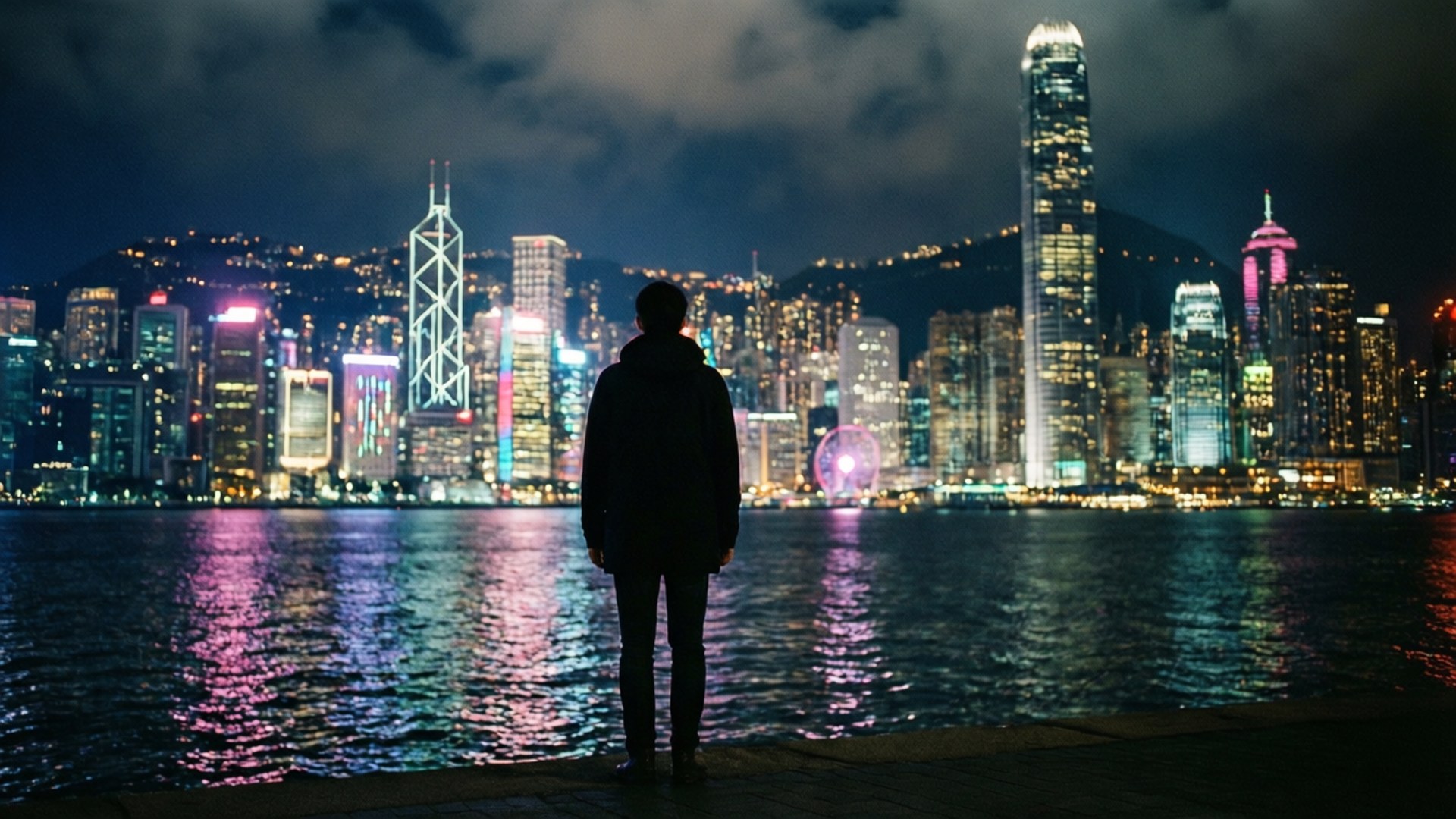 維港剪影 壁紙